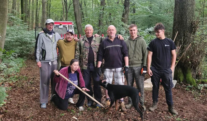 2. fotografia fotogalérie Výstavba nového mostíka - Kaplnka Semsey