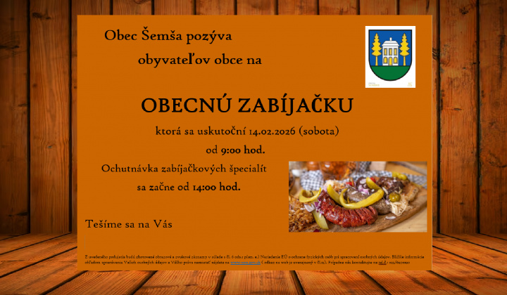 Fotka - Obecná zabíjačka 2026