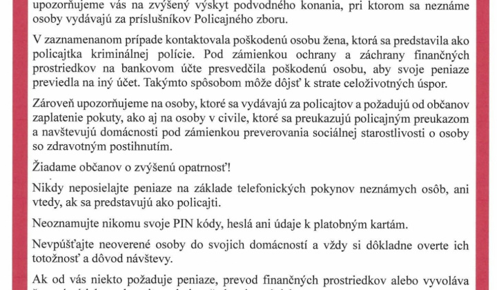 Fotka - Upozornenie !!!