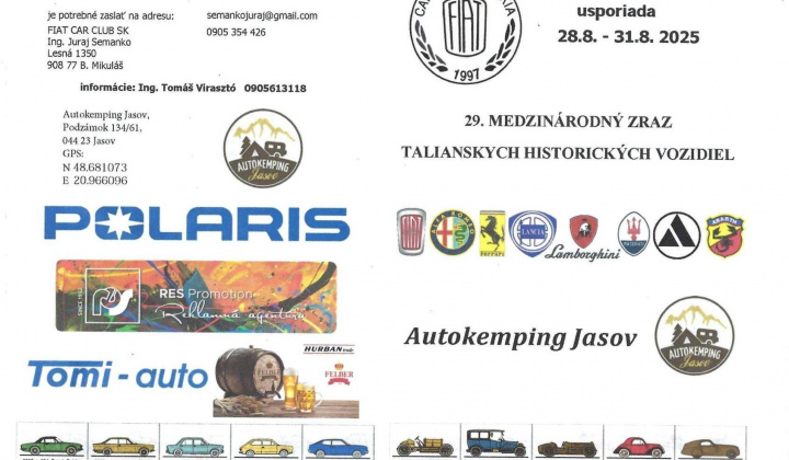 Fotka - Zraz historických talianskych vozidiel 2025