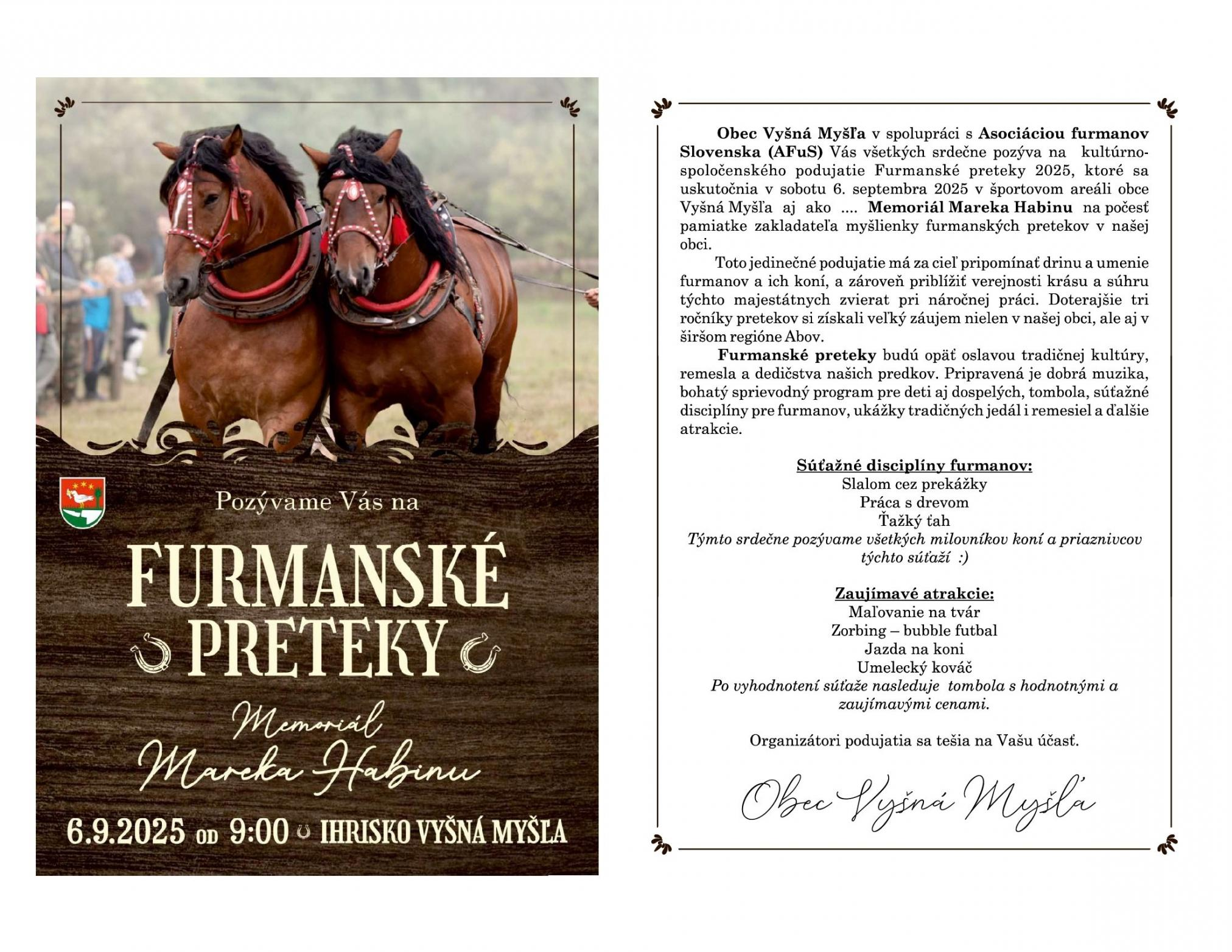 Fotka - Furmanské preteky 2025
